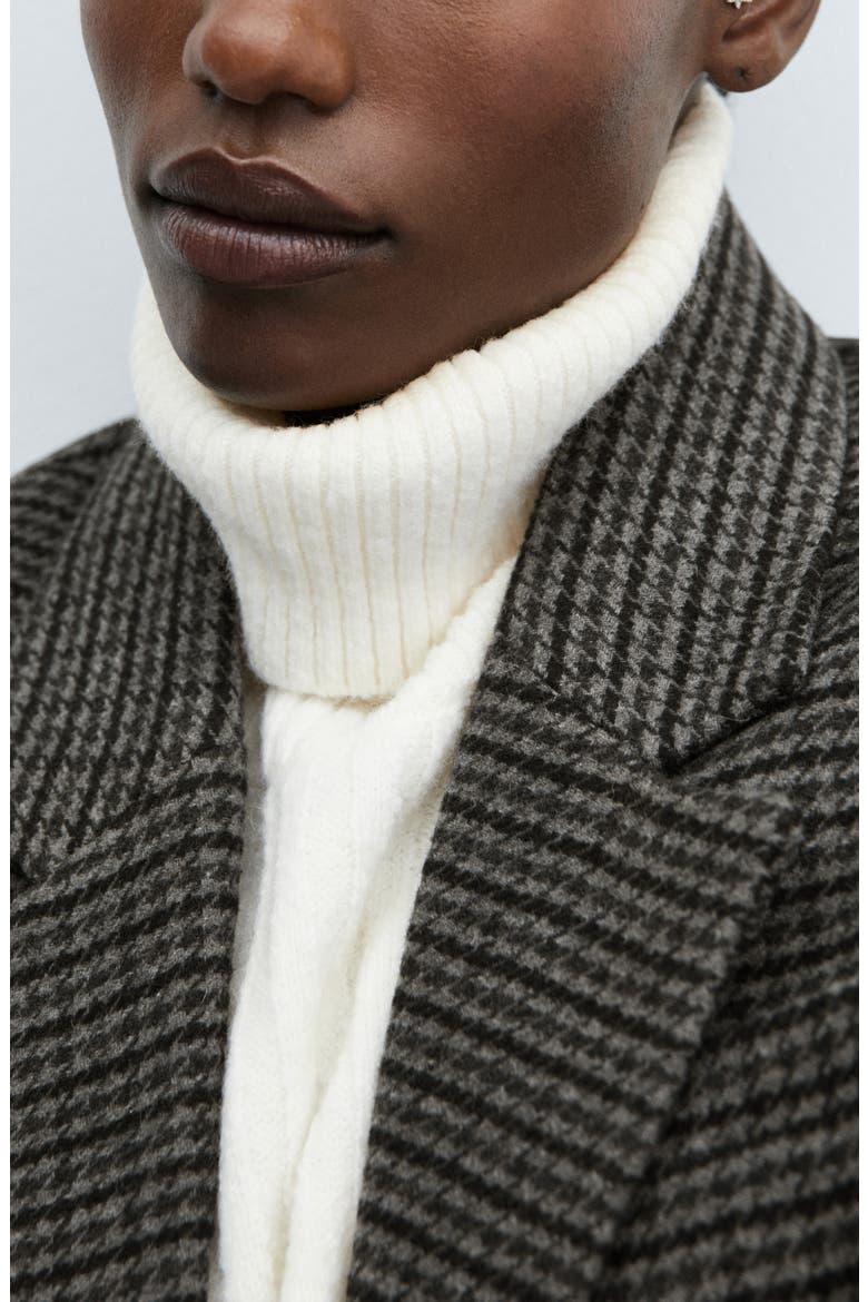 Houndstooth Structured Blazer, Alternate, color, GREY
