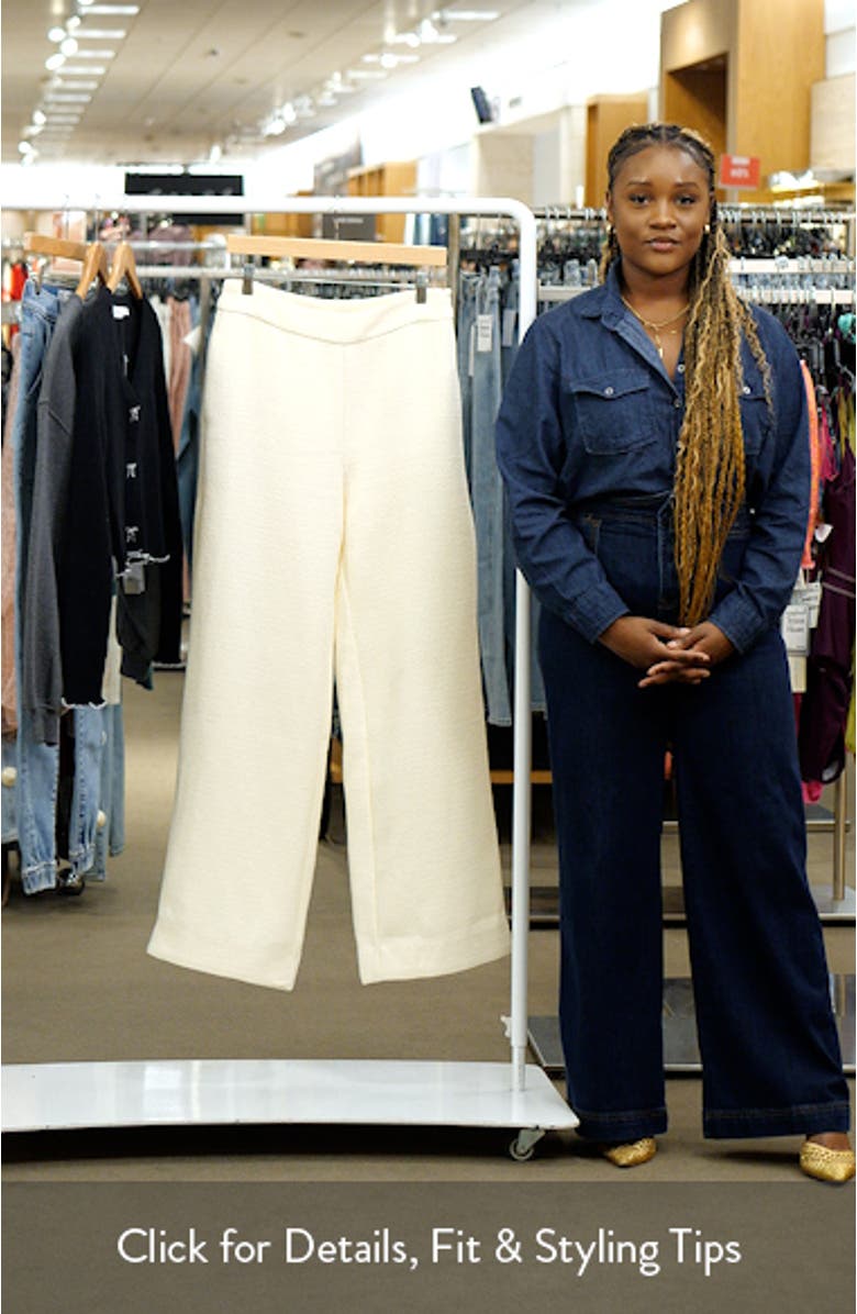 Tweed Wide Leg Pants, sales video thumbnail