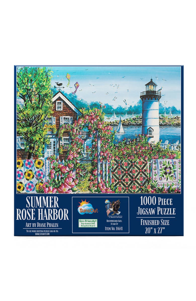 Sunsout Summer Rose Harbor 1000 piece Jigsaw Puzzle for Adults, Alternate, color, Multicolor