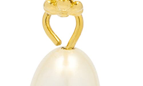 Estella Bartlett Flower Faux Pearl Drop Earrings