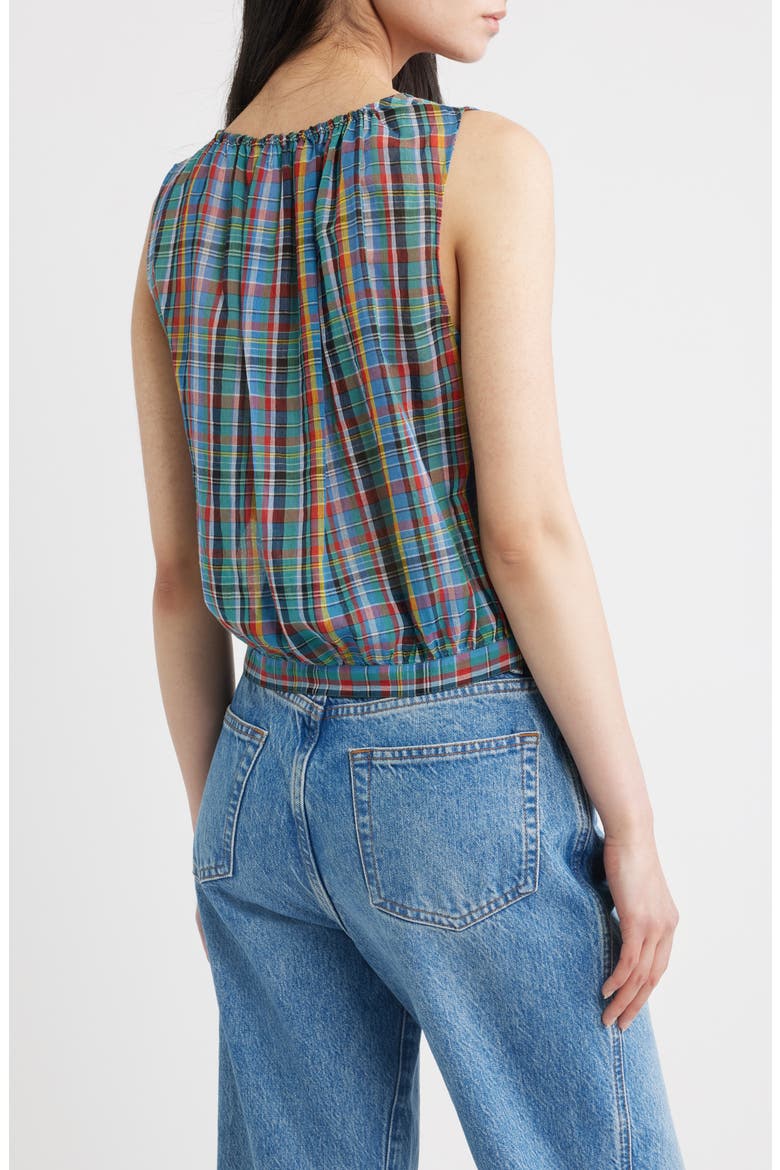 Theo Organic Cotton Top, Alternate, color, ALDERBROOK PLAID