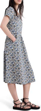 Seasalt Cornwall Enor Abstract Print Organic Cotton T-Shirt Dress
