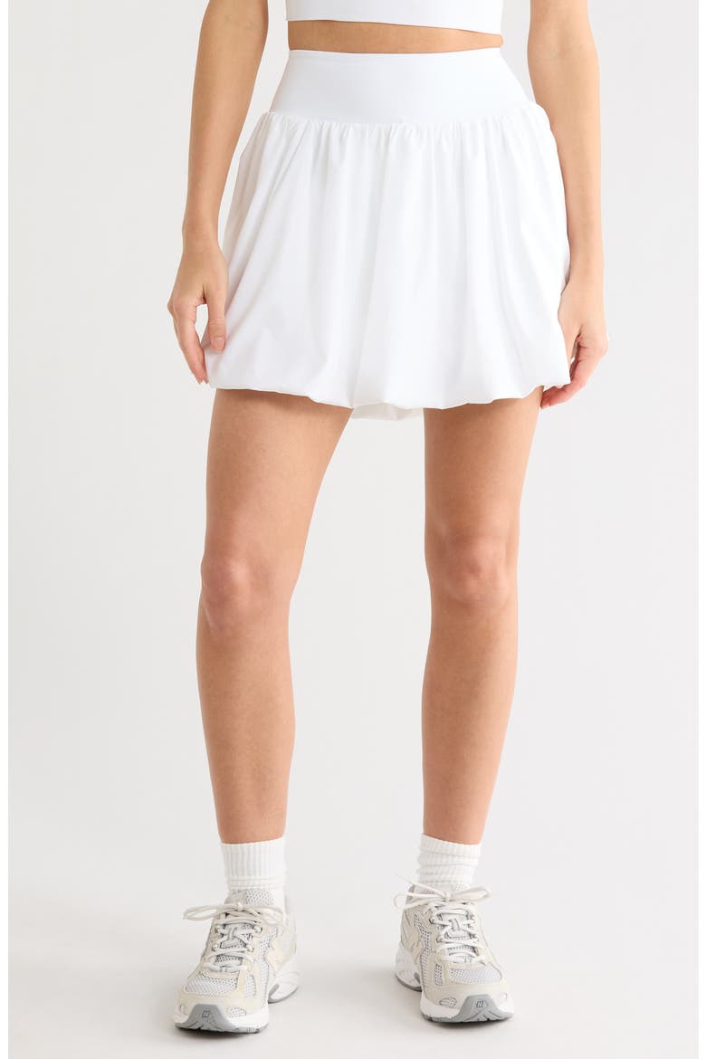 High Spirits Bubble Hem Skirt, Main, color, WHITE