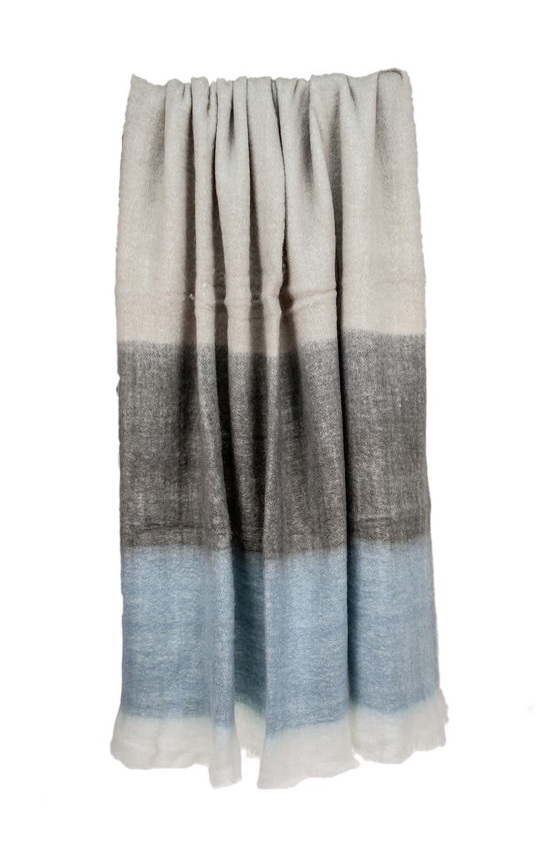 PARKLAND COLLECTION Larco Transitional Multi 52" x 67" Woven Handloom Throw Blanket, Alternate, color, 