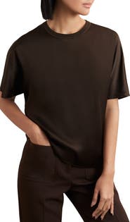 Reiss Lena Dolman Sleeve Silk Top
