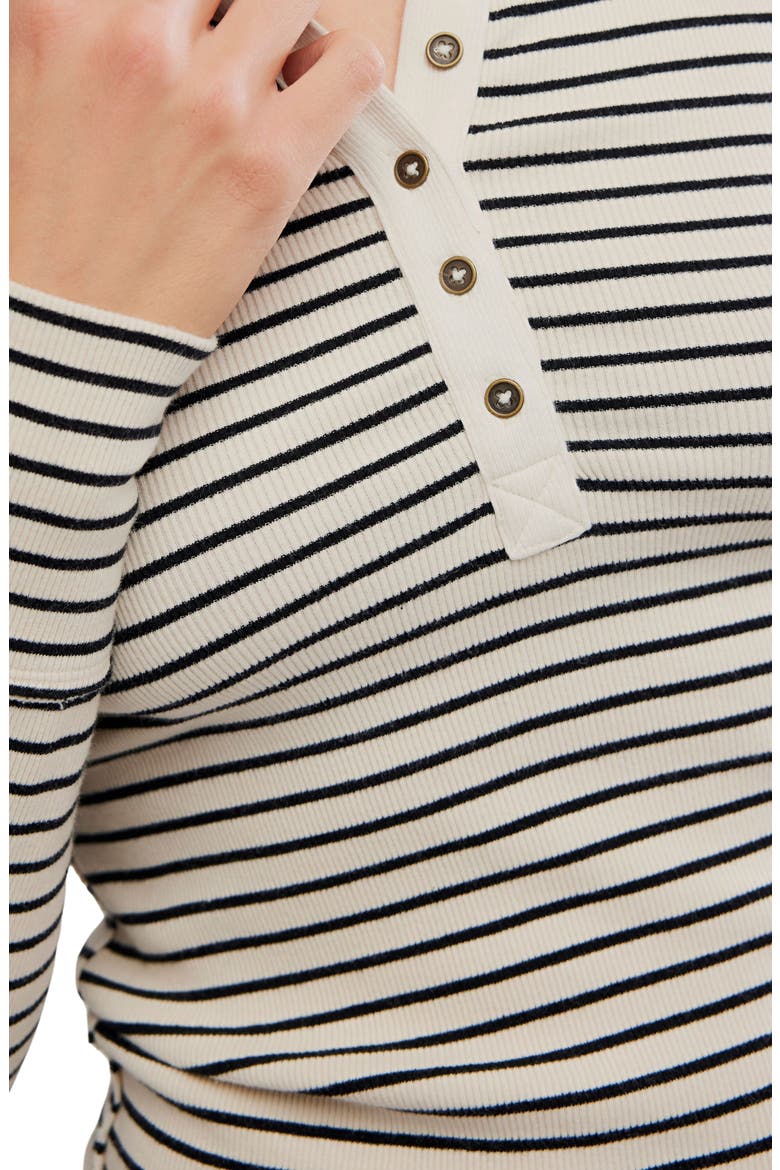 Lake Stripe Rib Henley, Alternate, color, TEA COMBO