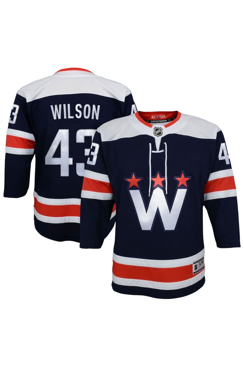 Youth Tom Wilson Navy Washington Capitals 2020/21 Alternate Premier Player Jersey, Main, color, Navy