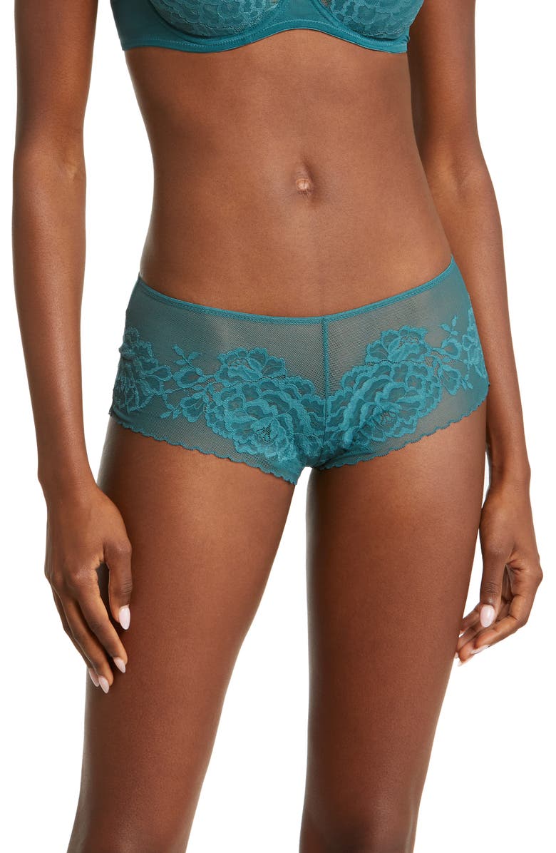 Natori Flora Boyshorts, Main, color, Alpine