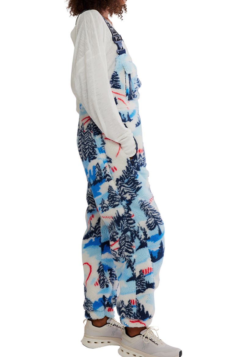 FP Movement Hit the Slopes Fleece Overalls, Alternate, color, APLINE COMBO