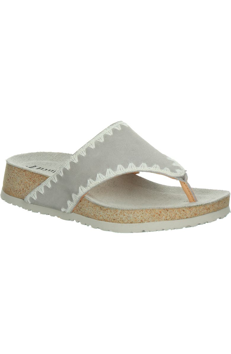 Think! Koak Whipstitch Sandal, Main, color, Stahl