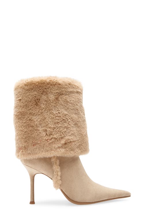 Jeffrey Campbell Fennec Faux Fur Cuff Bootie In Brown