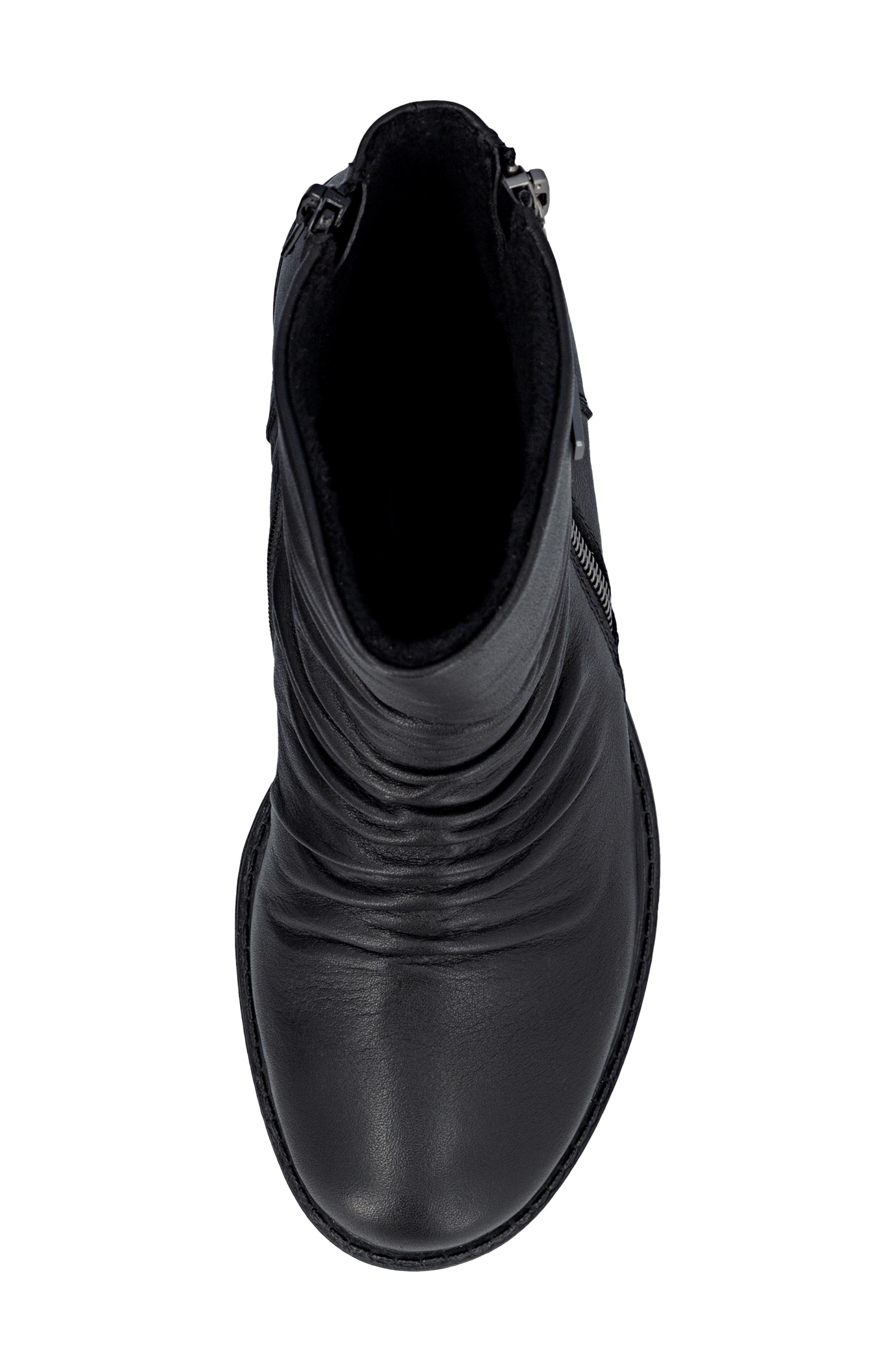 Ornella 53 Leather Bootie, Alternate, color, SCHWARZ/ SCHWARZ
