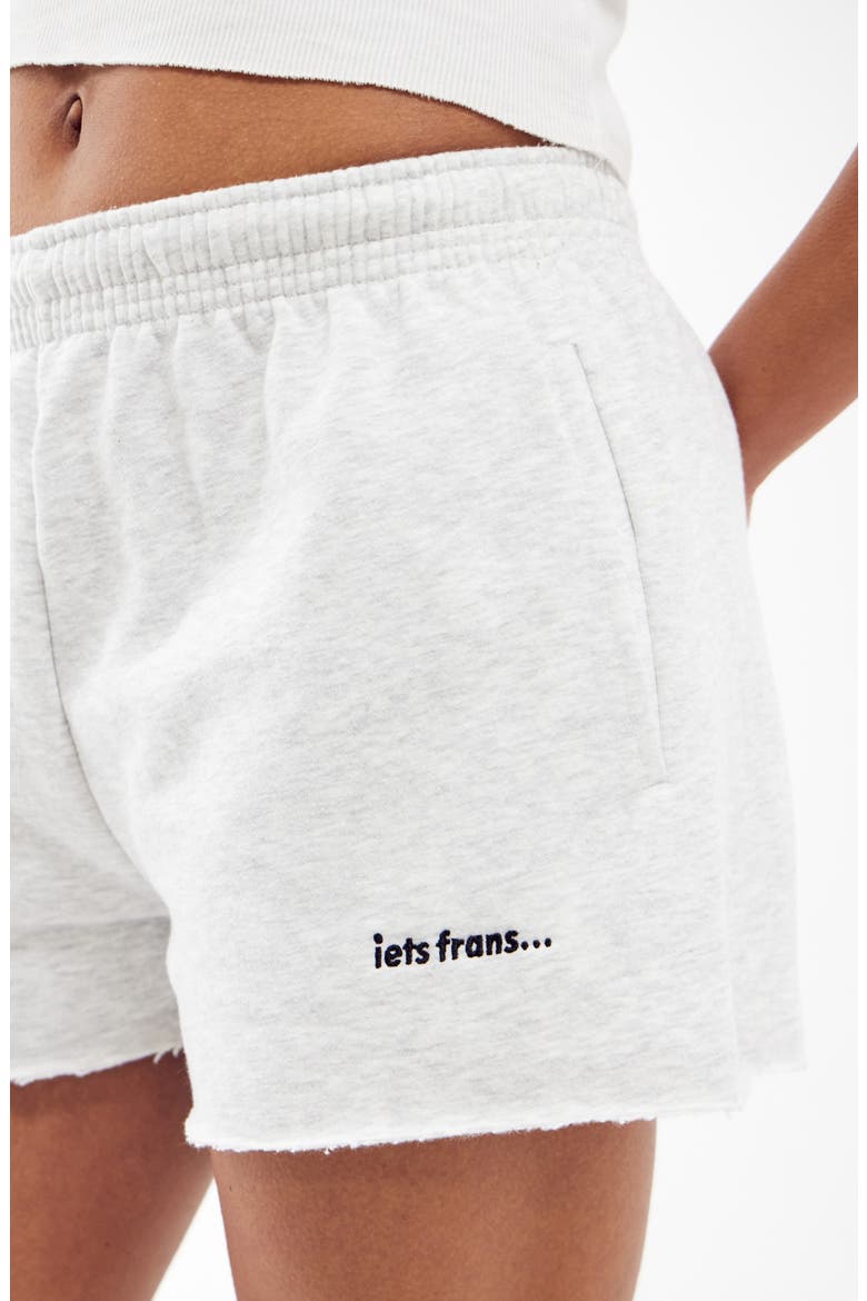 Mini Cotton Jogger Shorts, Alternate, color, GREY MARL