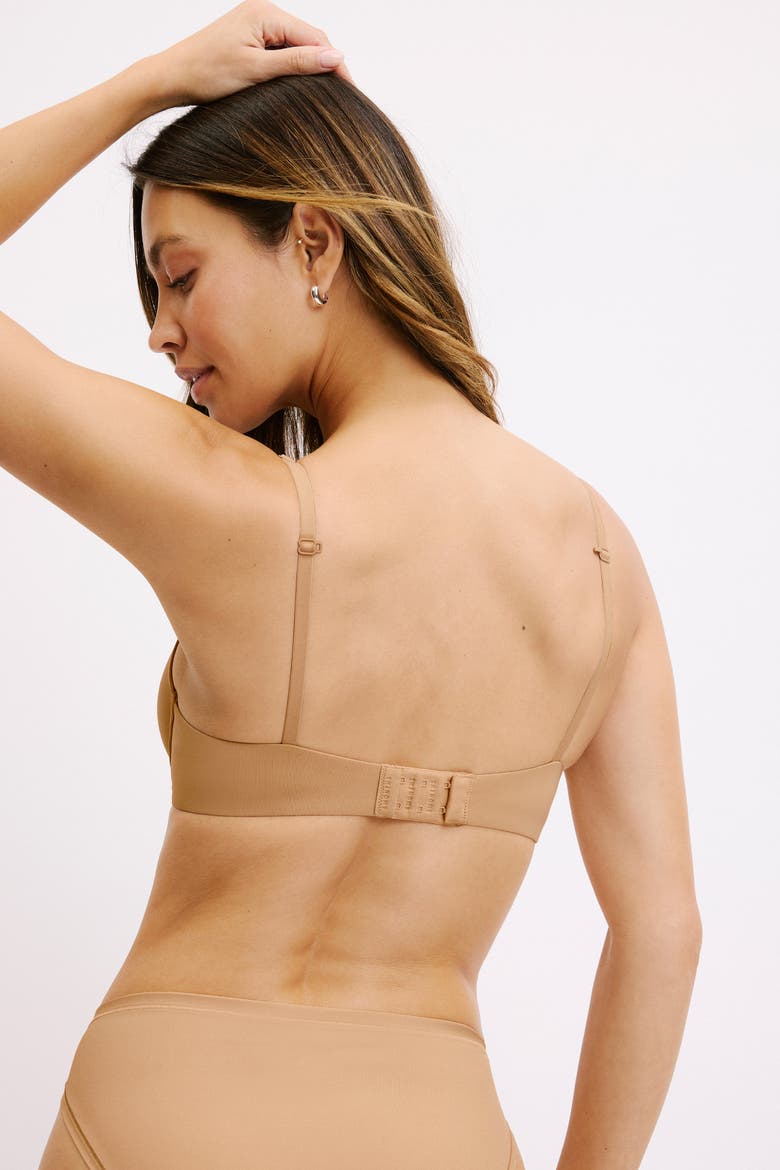 Base T-Shirt Bra, Alternate, color, BEIGE