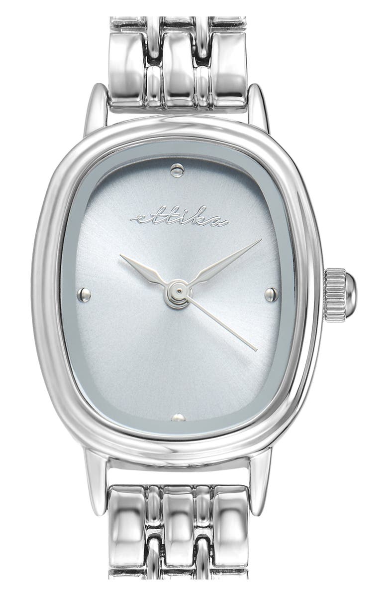 Ettika Mesh Strap Watch, Alternate, color, Silver