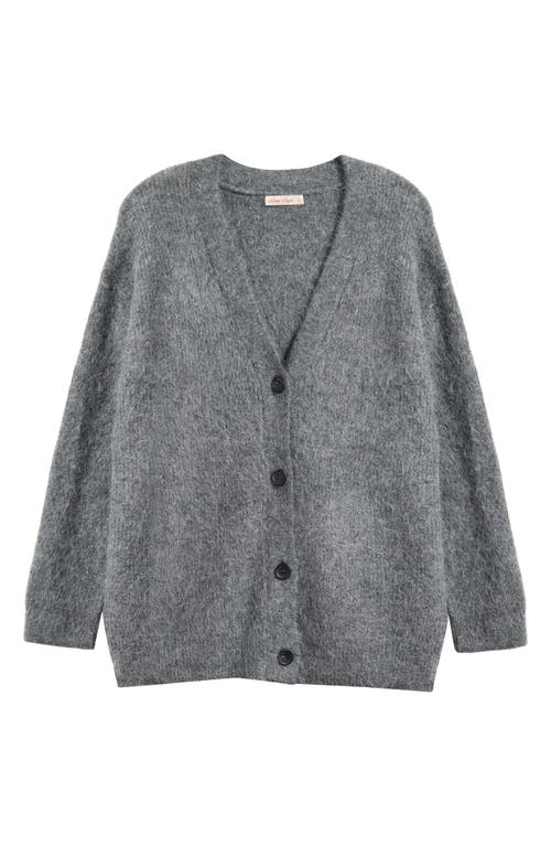 Marine Layer Suri Oversize Alpaca Blend Cardigan In Gray
