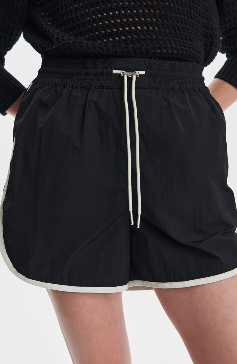 Varley Harmon High Waist Shorts, Alternate, color, Black