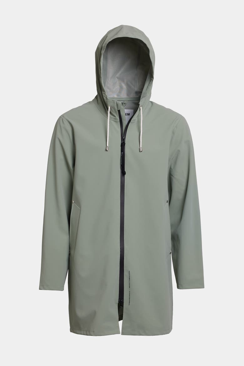 Stockholm Lightweight Zip Matte Raincoat, Alternate, color, Comet