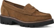 White Mountain Footwear Gunner Lug Sole Platform Penny Loafer