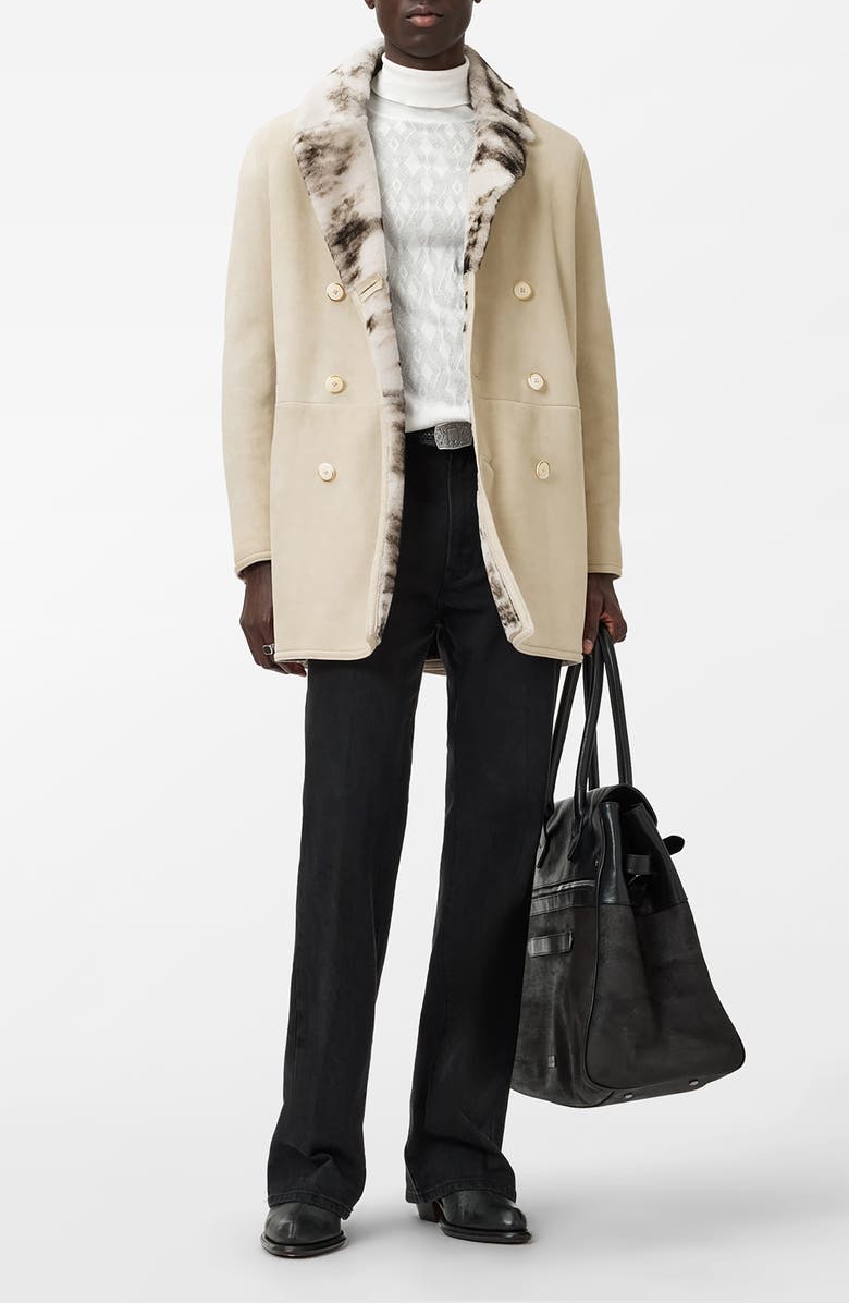 John Varvatos Alistair Broken Argyle Turtleneck Sweater, Alternate, color, Salt