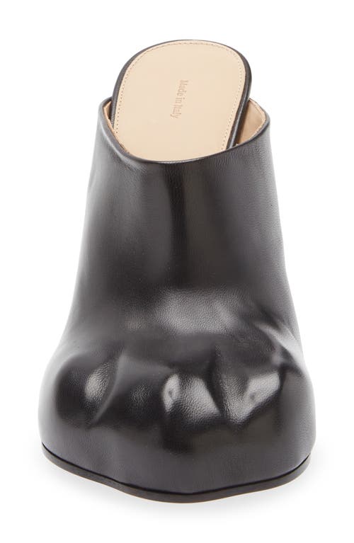 Jw Anderson J.w. Anderson Heeled Paw Leather Mules In Black