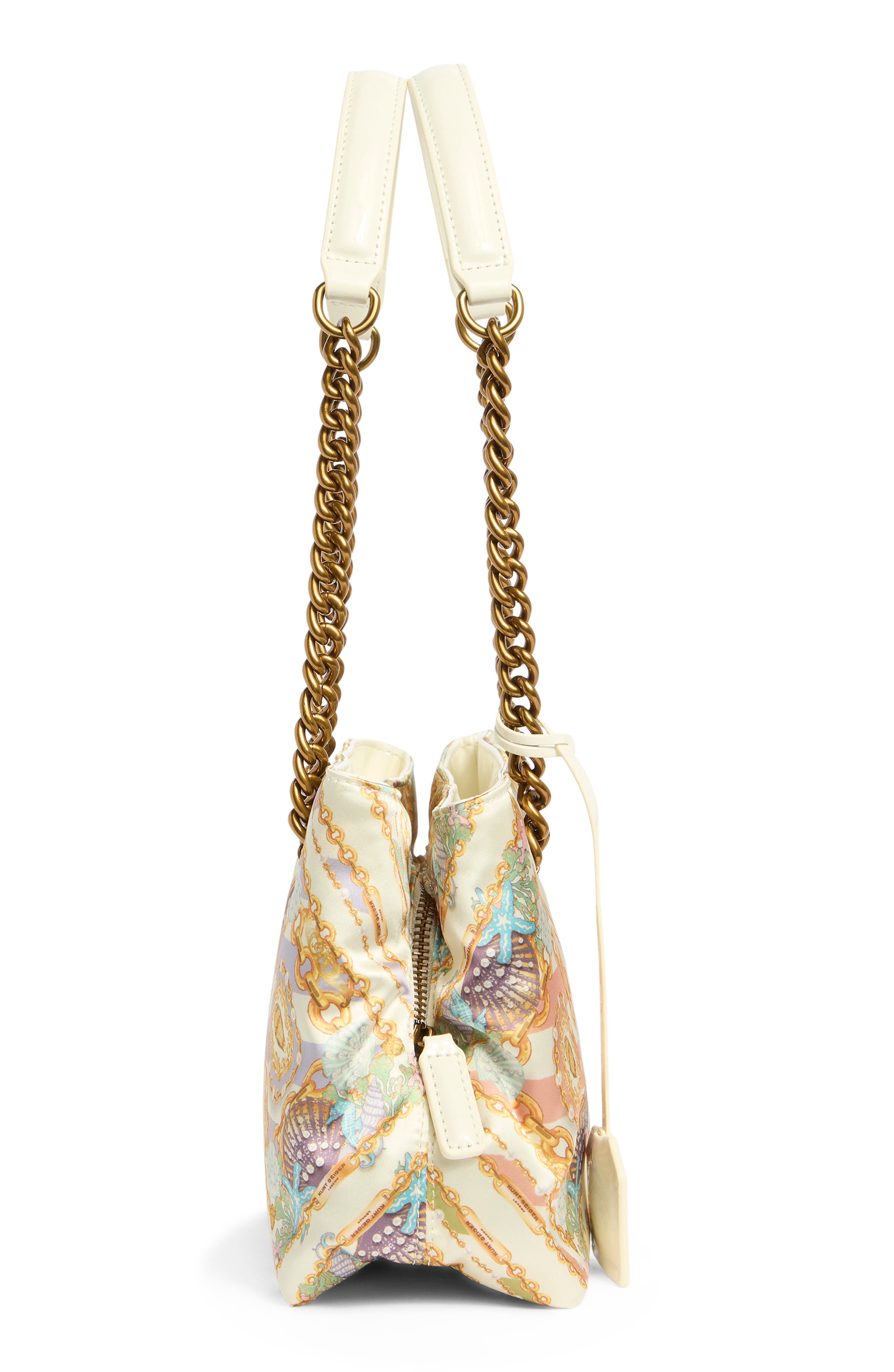 Kurt Geiger London Small Portobello Tote Bag, Alternate, color, Cream Combo