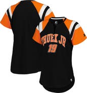 STARTER Women's Starter Black/Orange Martin Truex Jr Game On V-Neck T-Shirt