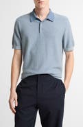 Vince Geometric Jacquard Polo Sweater