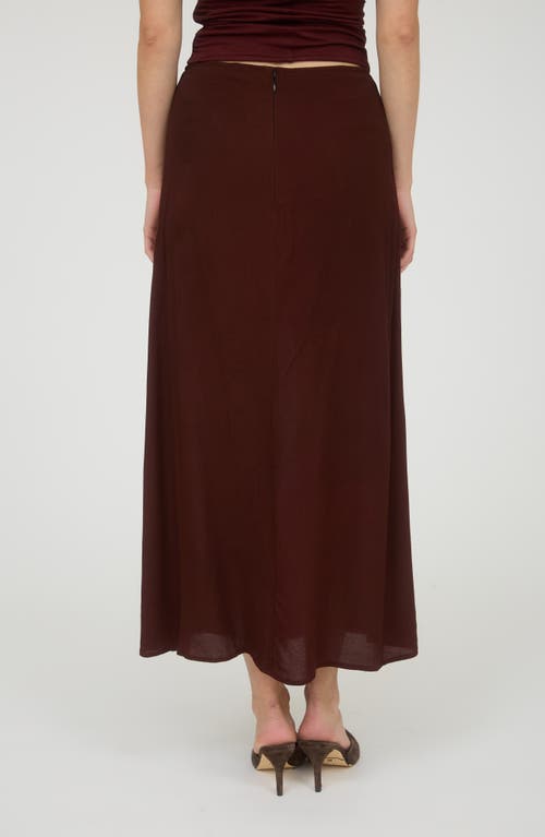 Blu Pepper Midi Skirt In Brown