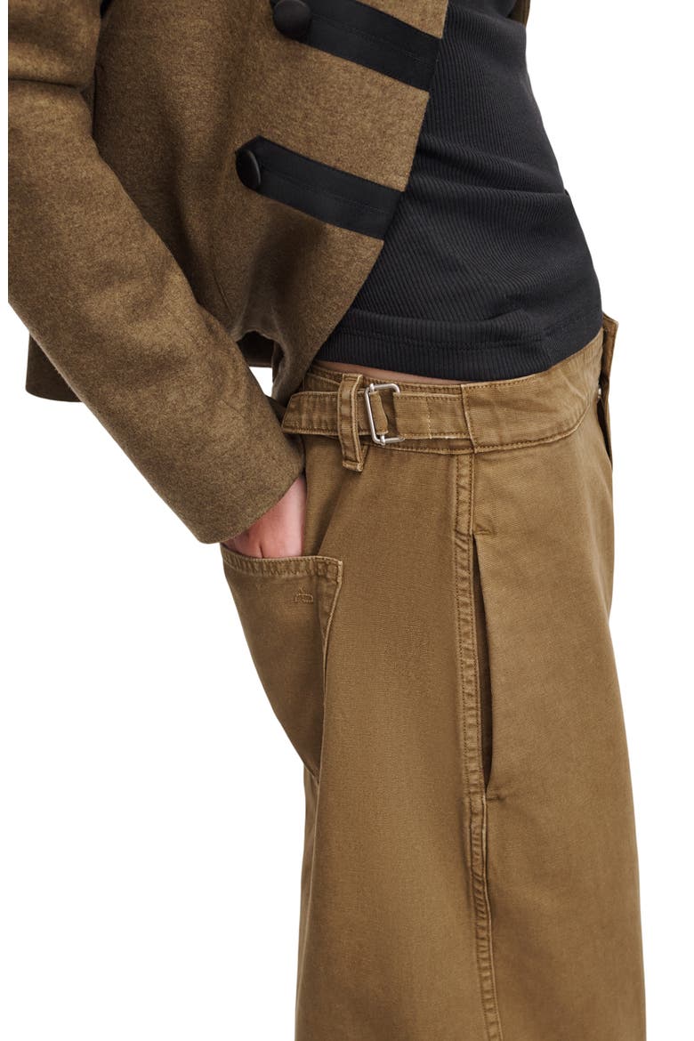 Vito Barrel Leg Canvas Pants, Alternate, color, GOLD