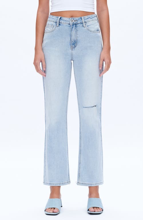Bayeas High Waist Slim Straight Leg Jeans