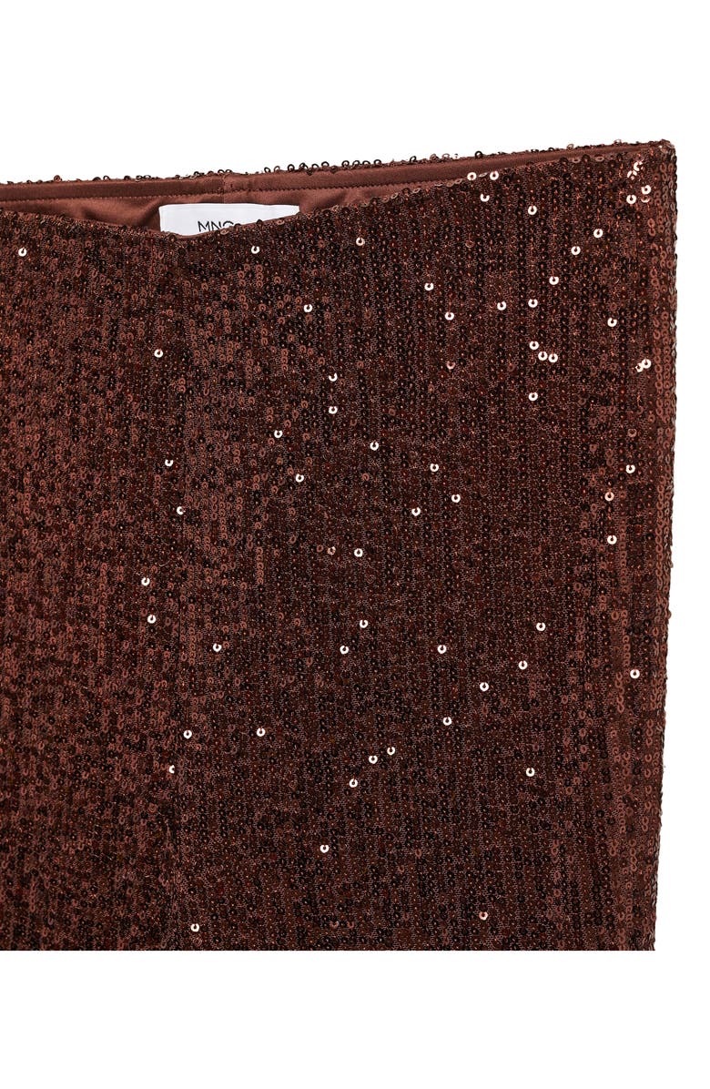 MANGO Sequin Flare Leg Pants, Alternate, color,