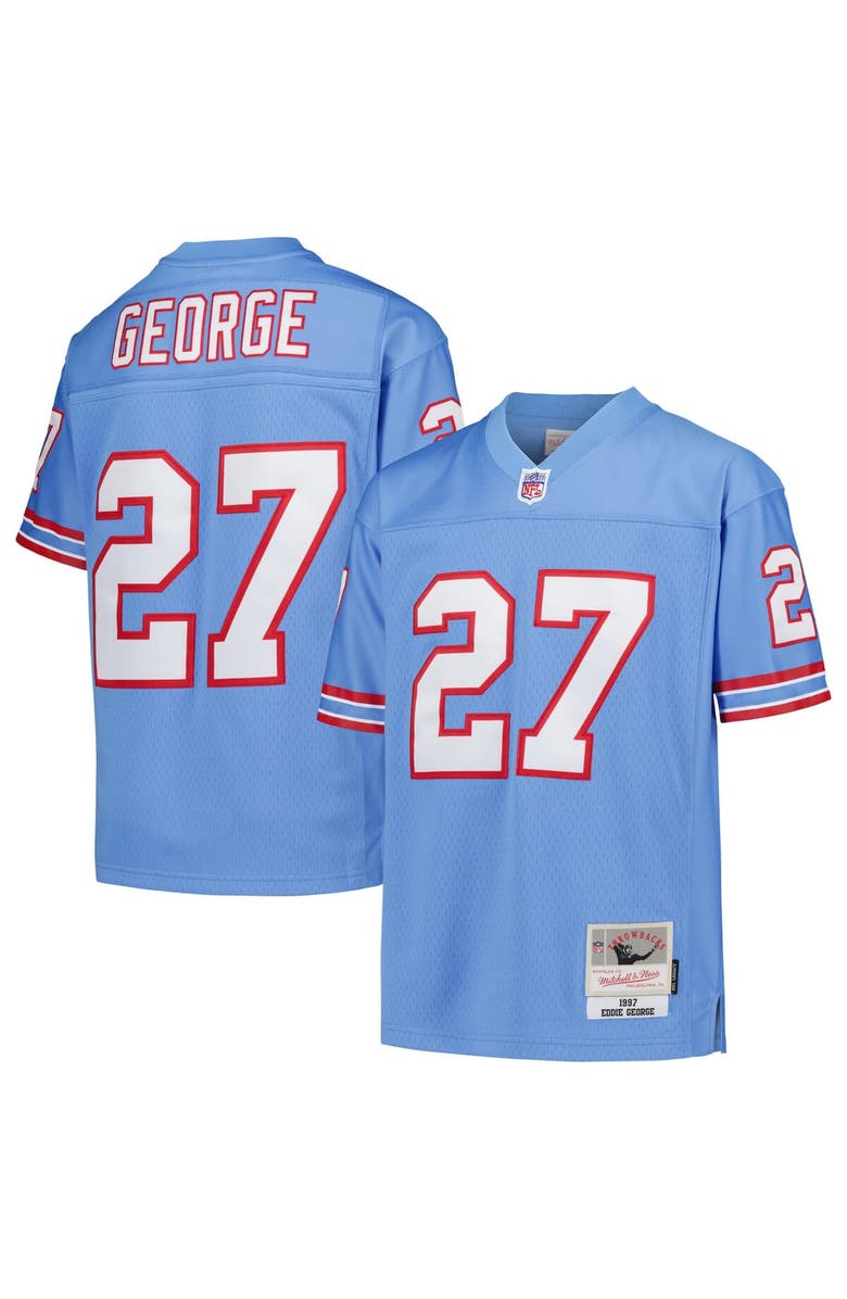 Mitchell & Ness Youth Mitchell & Ness Eddie George Light Blue Houston Oilers Gridiron Classics 1997 Retired Player Legacy Jersey, Alternate, color, Light Blue