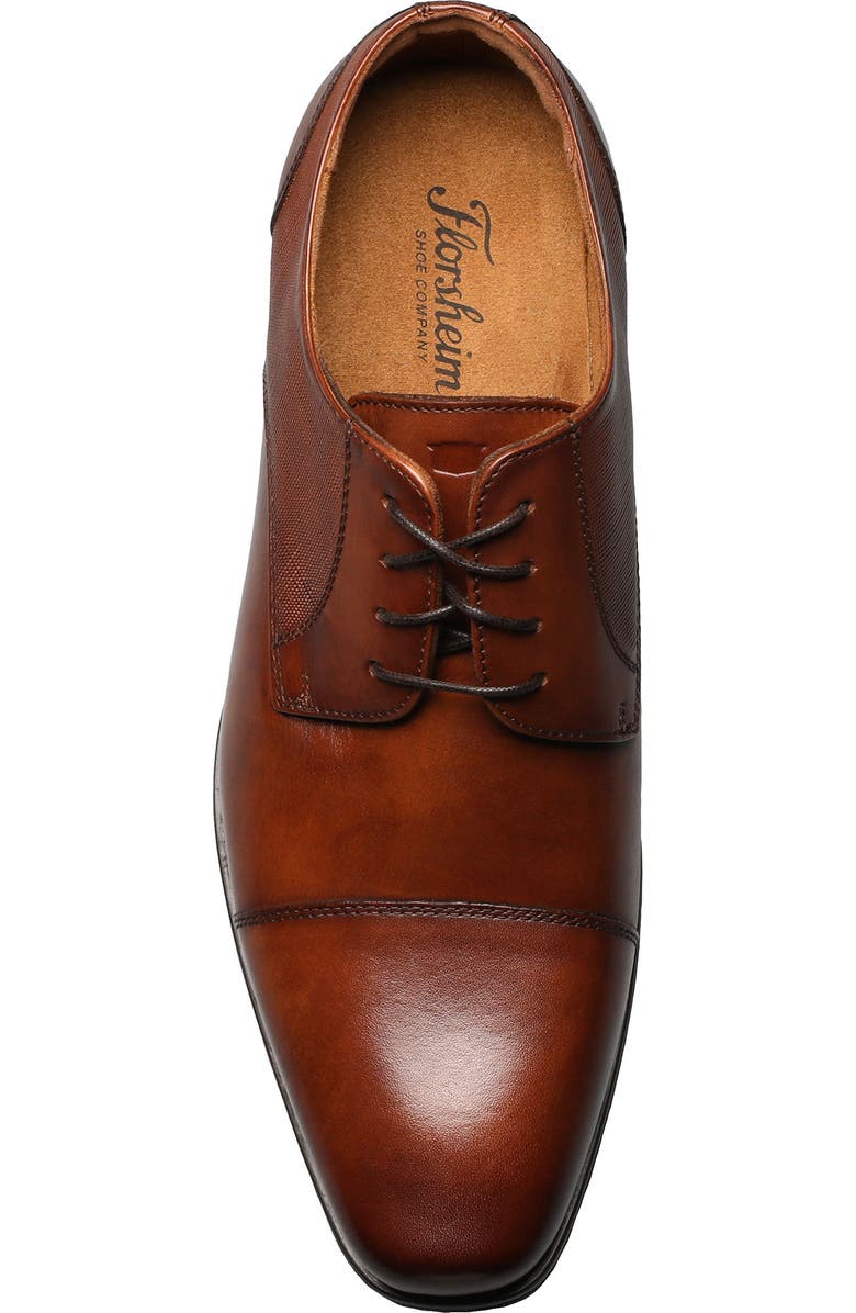 Florsheim Jackson Cap Toe Derby, Alternate, color, Cognac