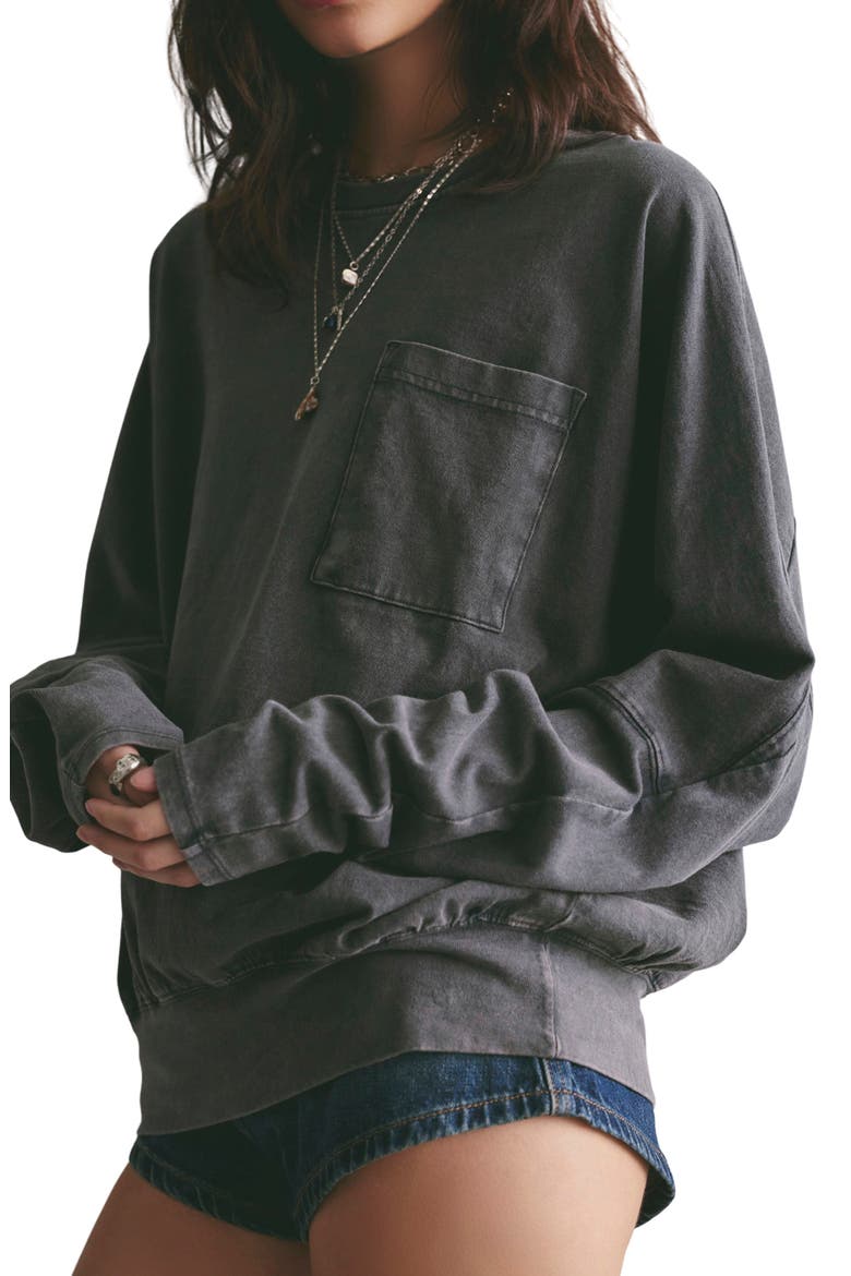Epic Long Sleeve T-Shirt, Alternate, color, WASHED BLACK