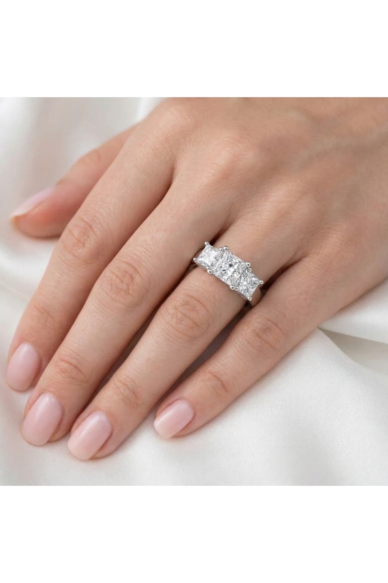 2Ct Princess Cut Diamond Engagement Ring 14k Gold Lab Grown, Alternate, color, 14k White Gold