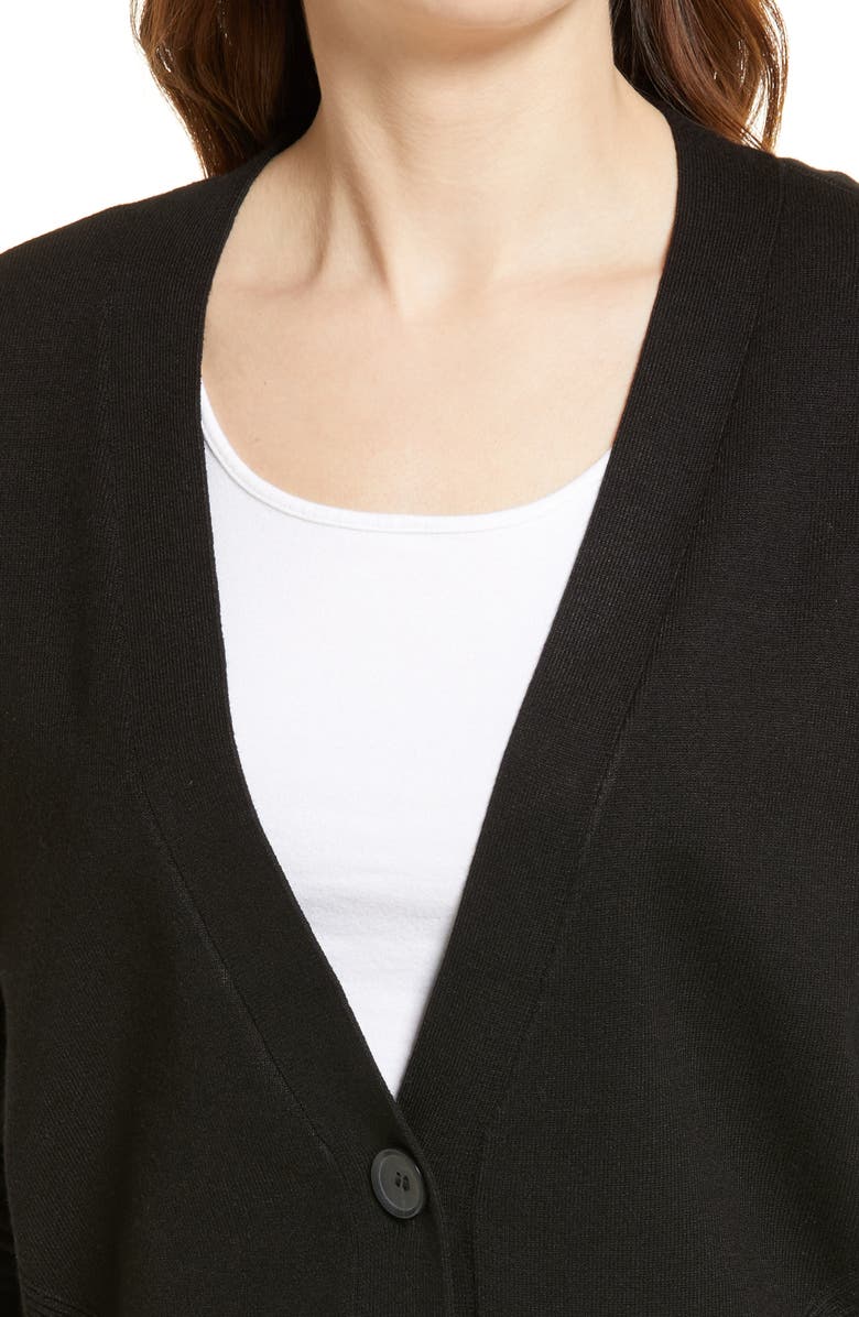 Good American Relaxed Cardigan, Alternate, color, 