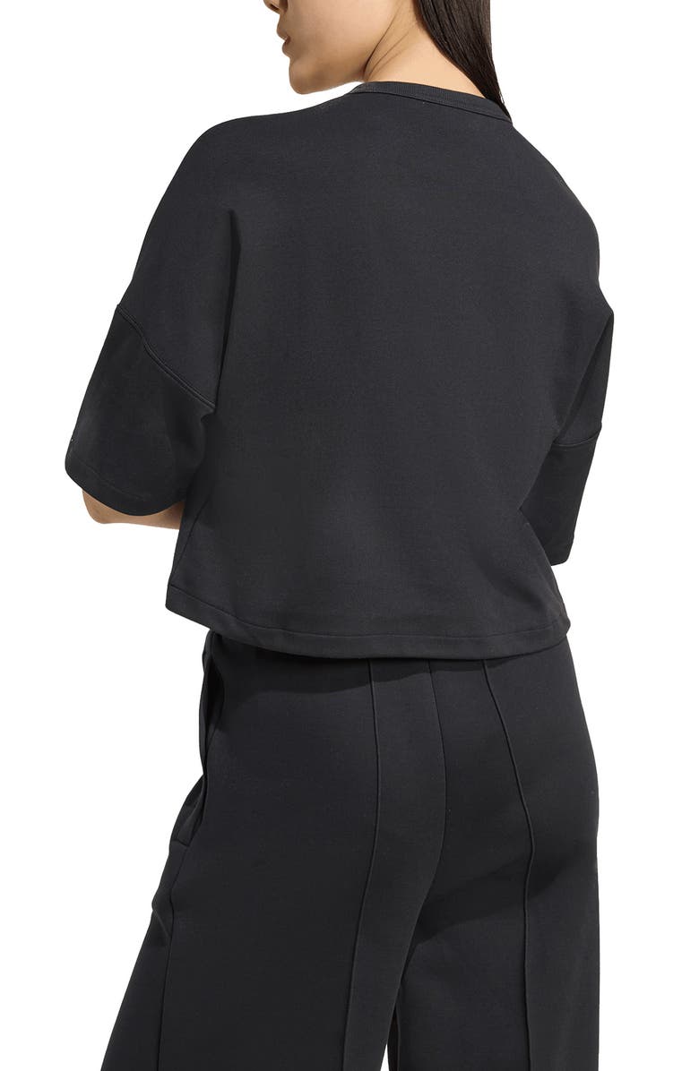 adidas 3-Striped Boxy T-Shirt, Alternate, color, Black