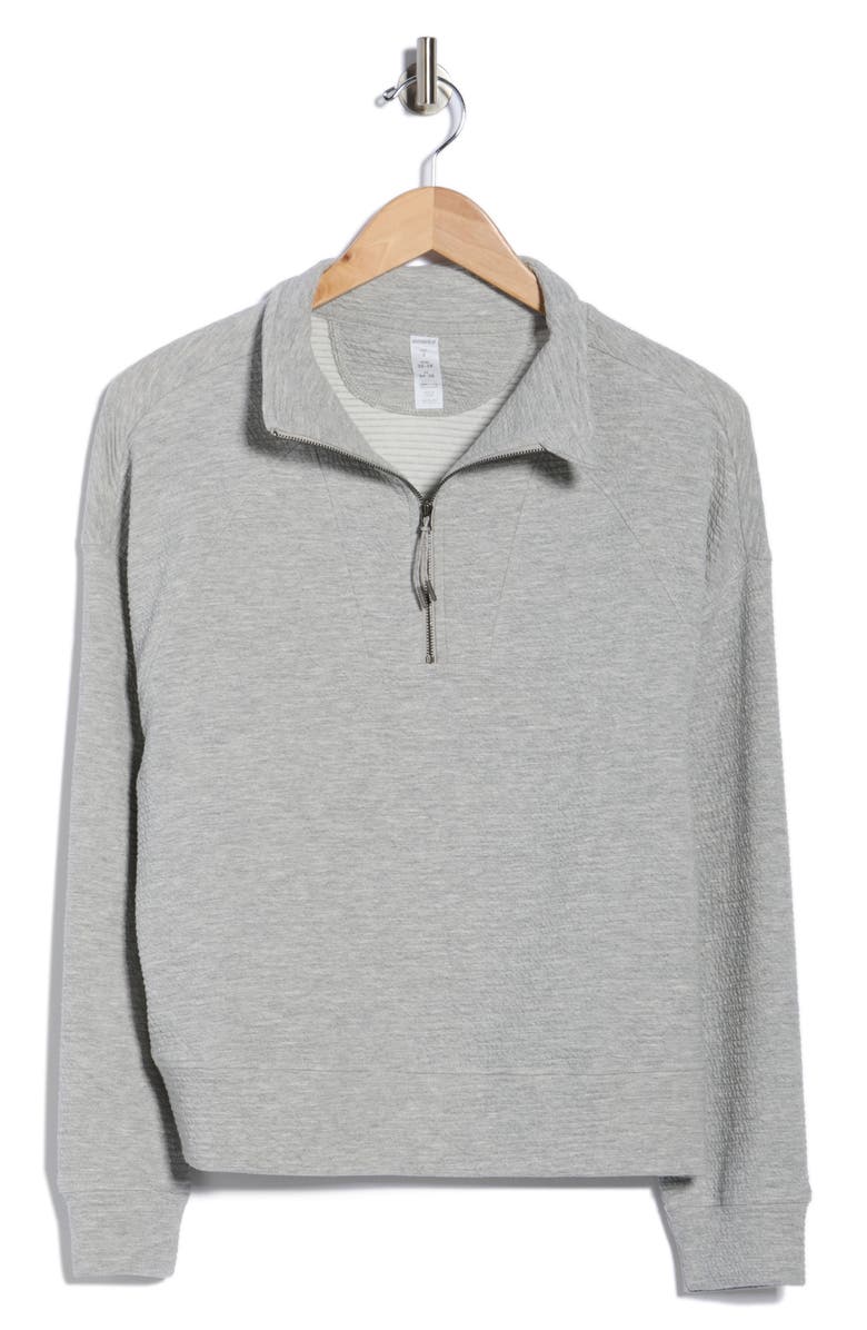 MARIKA Freyi Half Zip Pullover, Alternate, color, Heather Grey
