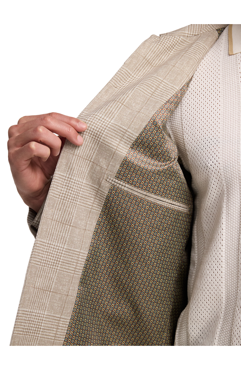 Paul Fredrick Plaid Shirt Jacket, Alternate, color, Tan