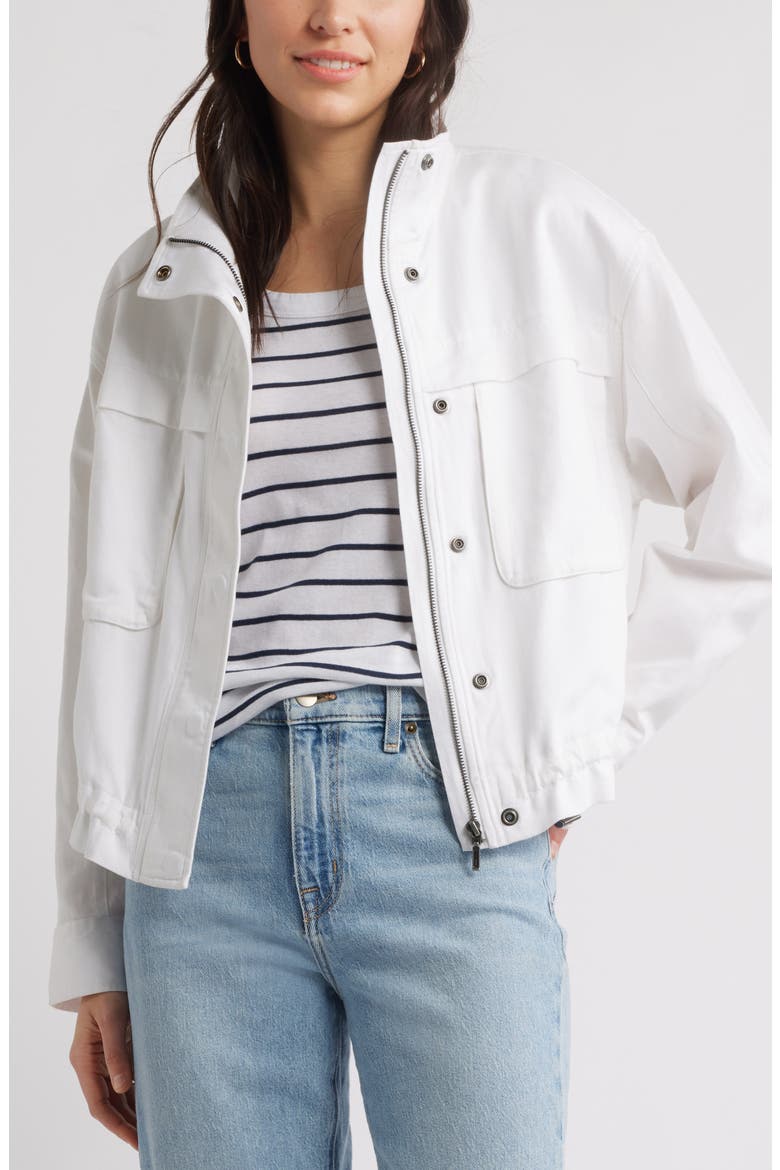 Utility Jacket, Main, color, WHITE