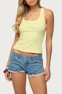 EDIKTED Harlowe Racerback Rib Tank