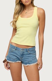 EDIKTED Harlowe Racerback Rib Tank