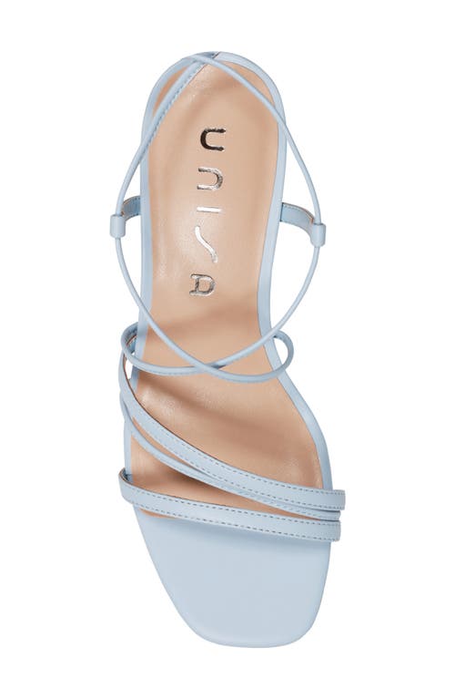 Unisa Platino Faux Leather Block Heel Sandal