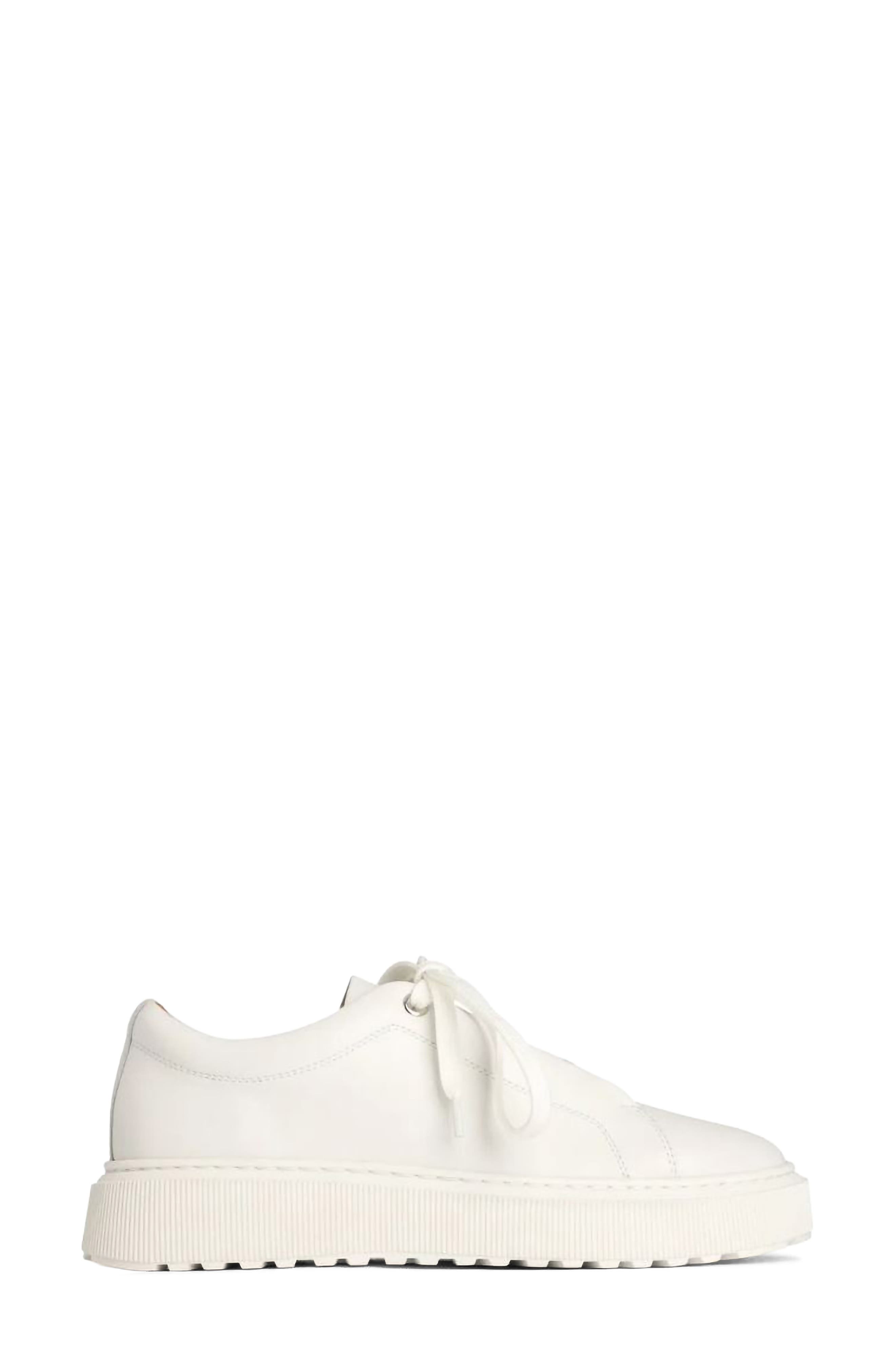 Lae Leather Sneaker, Alternate, color, WHITE