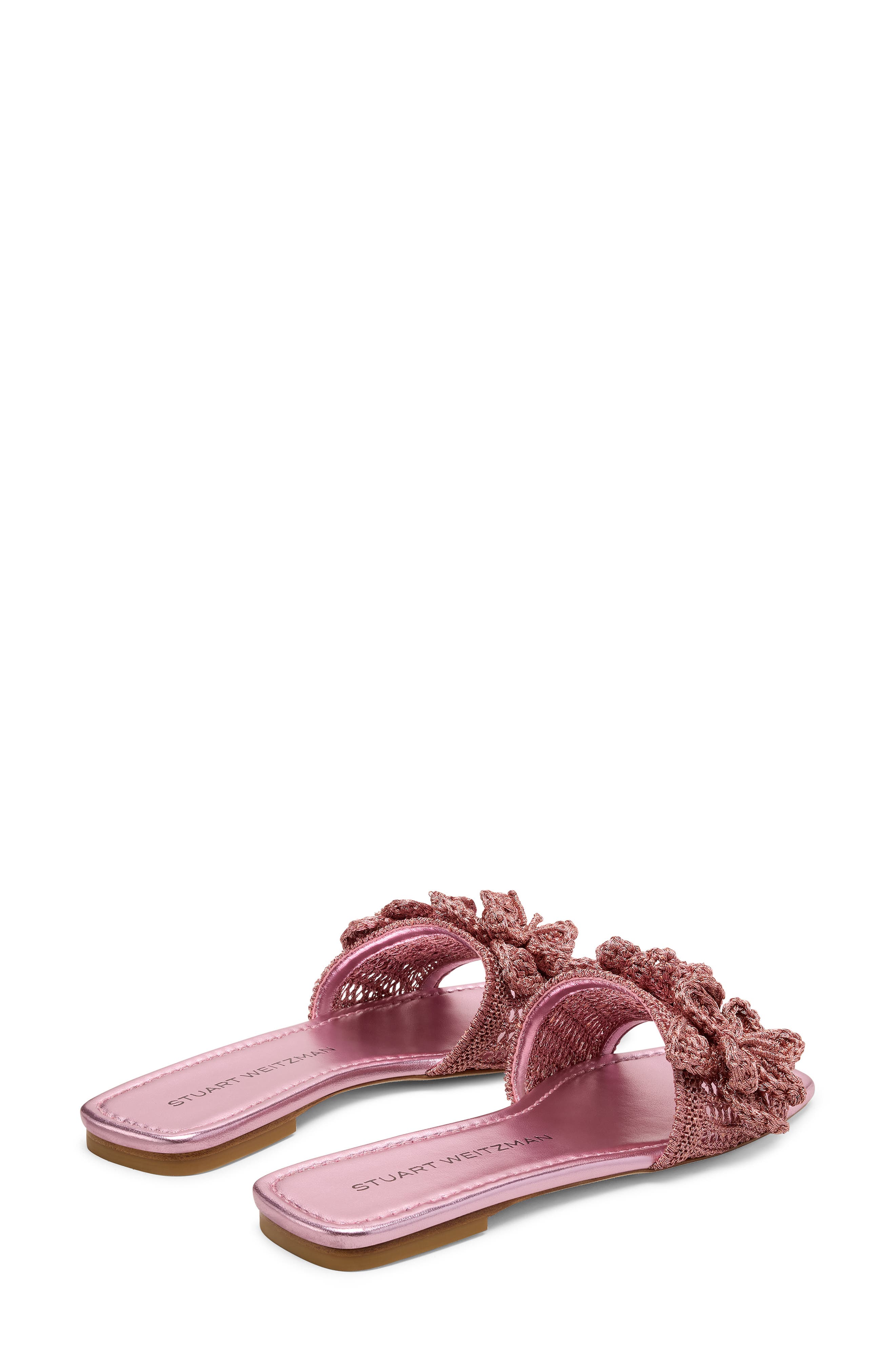 Stuart Weitzman Lotus Slide Sandal, Alternate, color, Pink Sand