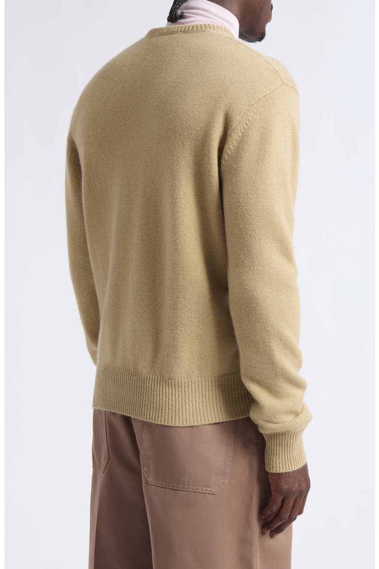 V-Neck Cashmere Sweater, Alternate, color, LINDEN