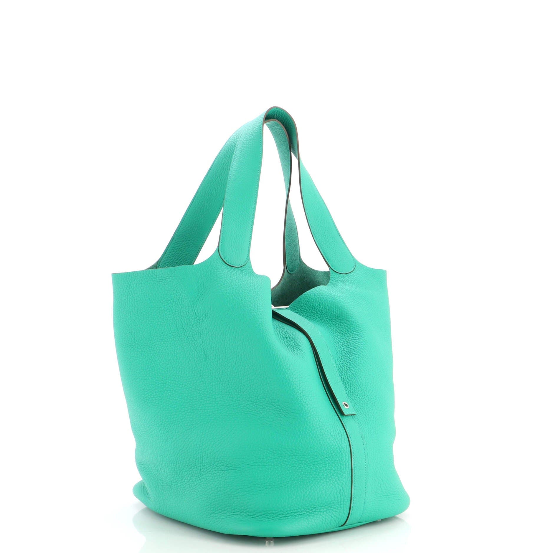 Picotin Lock Bag Clemence TGM, Alternate, color, Green