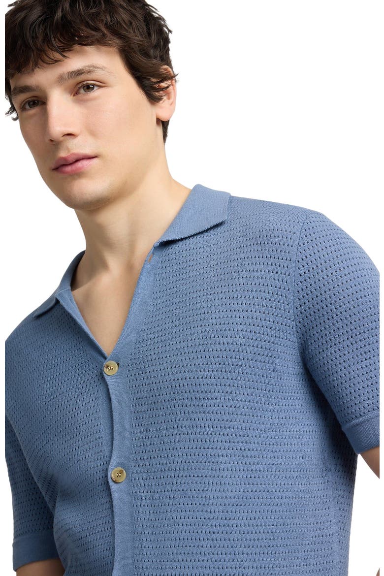 Drop Needle Button Up Shirt, Alternate, color, Mist