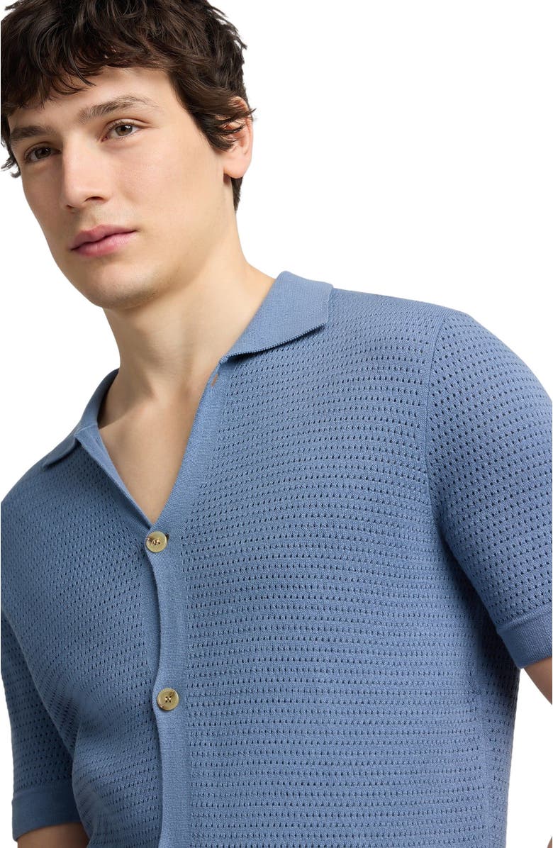 Onia Drop Needle Button Up Shirt, Alternate, color, Mist